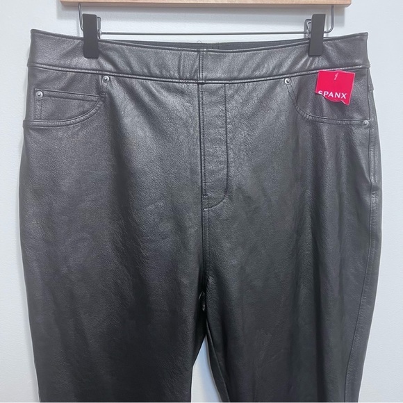 Spanx Leather-Like Skinny Ankle Pants Size XL NWT Brand New - Picture 5 of 10